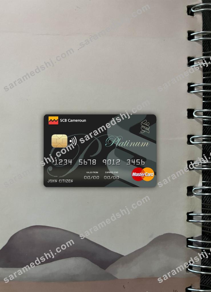 Cameroon SCB bank mastercard photolook front